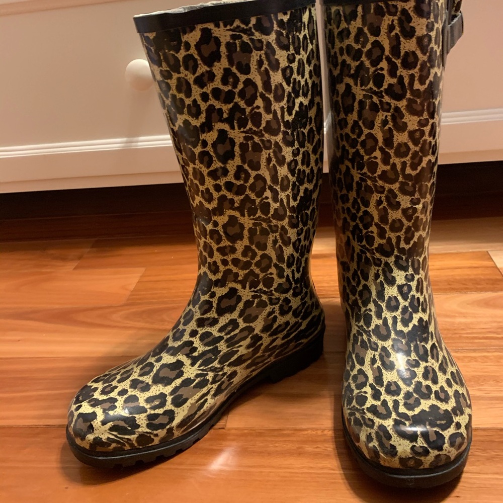 Cheetah Rain Boots